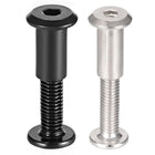 Screw Post, Male M6x20mm Silver Tone and Black Binding Bolts Carbon Steel Total 20 Sets