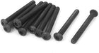 M6 x 55mm Alloy Steel Hex Socket Button Head Screws Black 10 PCS