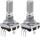360 Degree Rotary Encoder Code Switch Digital Potentiometer 3 Pins 20mm 2pcs