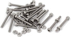 M3x28mm Hex Socket Head Knurled Cap Screws Bolts Nuts Set 20Pcs