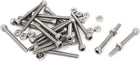 M3x30mm Hex Socket Head Knurled Cap Screws Bolts Nuts Set 20Pcs