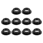 10Pcs Flanged Sleeve Bearing, Plastic Bushing ID 12mm x OD 14mm x Length 6mm POM Bushing, Black