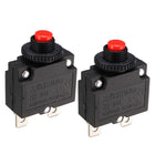2 pcs AC250V/125V 5A dispozitiv de protecție împotriva supraîncărcării curentului, comutator cu buton roșu
