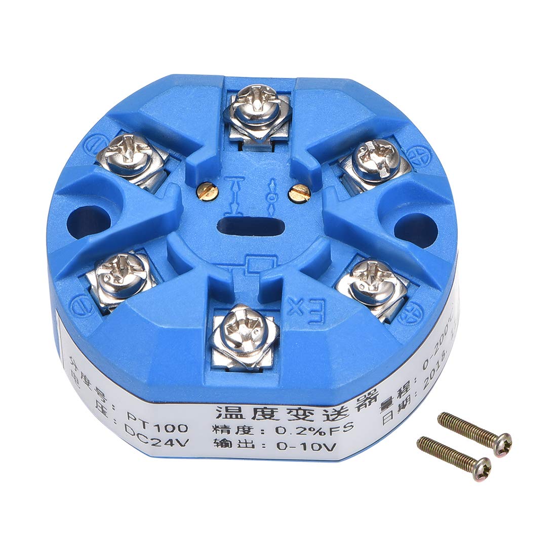 PT100 Temperature Sensor Transmitter 24V DC 0-10V 0℃ to 200℃