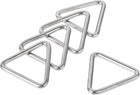 Metallisk trikanklamp 1,5" (38 mm) innere bredd 4 mm tjut, til bandartikler, DIY, 10 stk