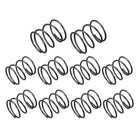 Compression Spring - 1.2mm Wire Dia, 18mm OD, 20mm Free Length Spring Steel Extension Spring,Black,10Pcs