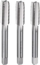 3pcs Hand Tap Set, 1/2-13 UNC Taper/Plug/Bottom Thread Screw Taps, High Speed Steel Hand Threading Tapping Tool Kit