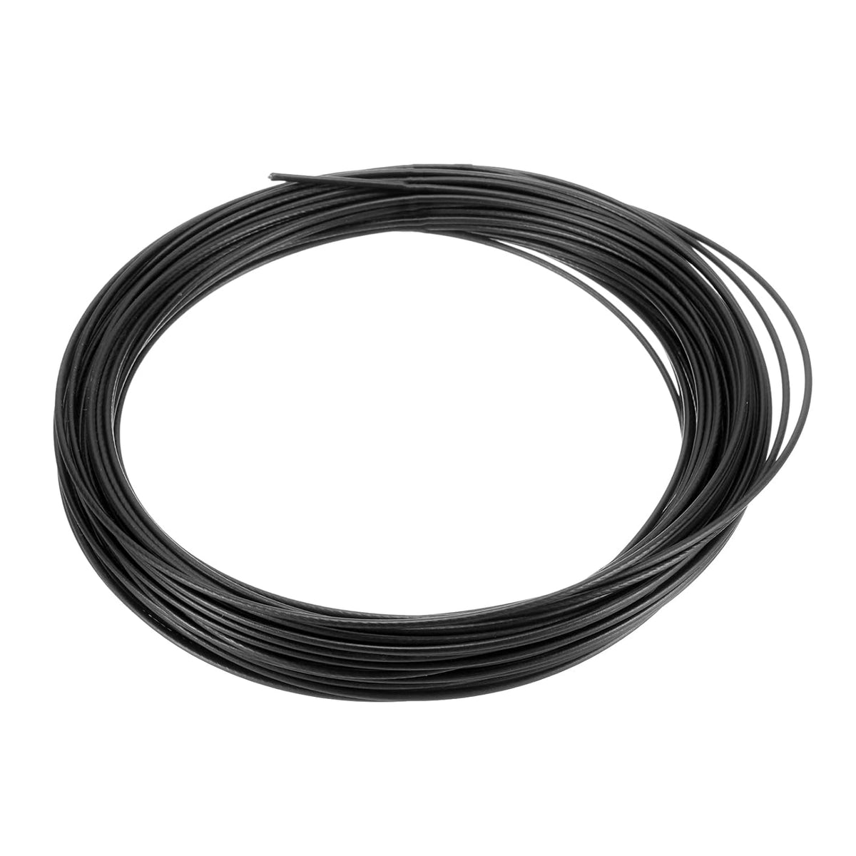 3/64" (1.2mm) 304 Stainless Steel Cable Wire Rope 7 x 7 Strands Core 50ft (15m) Vinyl Coated Aircraft Wire for Construction Outdoors Marine Rigging Decking Railings