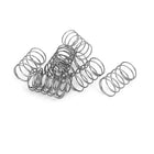 Compression Spring,304 Stainless Steel,12mm OD,0.6mm Wire Size,20mm Free Length,Silver Tone,10Pcs