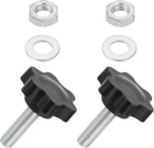 2Pcs M6 x 20mm Star Knobs, Plastic Hex Shaped Clamping Knob Screw Hand Knob Handle Replacement with Washer Nut for Umbrella Base Replacement Machinery