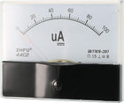 Analog Current Panel Meter DC 0-100uA 44C2 Ammeter 97x61x79mm for Automotive Circuit Testing Charging Battery Ampere Tester Gauge Pack of 1