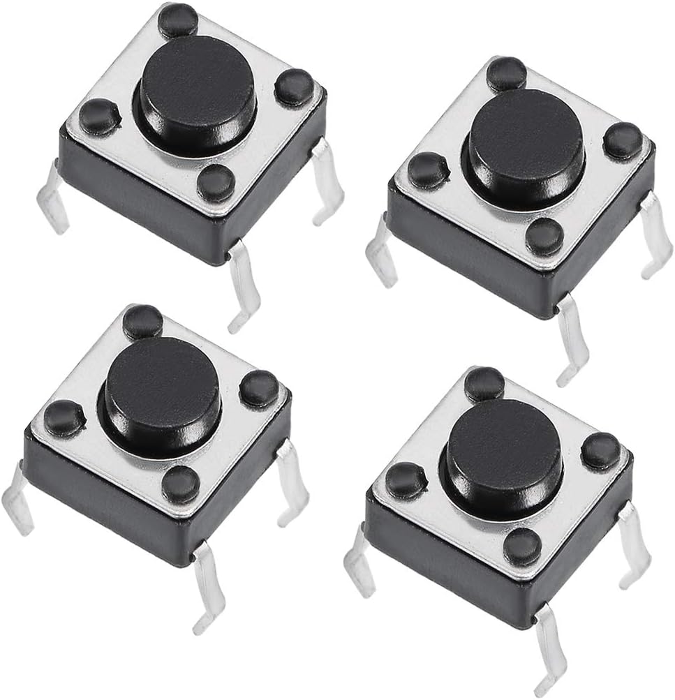 6x6x4.3mm Panel Mini/Micro/Small PCB Momentary Tactile Tact Push Button Switch DIP 4PCS