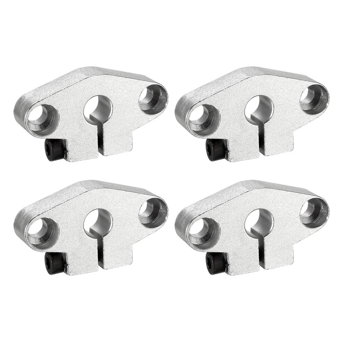 4PCS SHF8 Aluminum Linear Motion Rail Clamping Rod Rail Guide Support for 8mm Diameter Shaft
