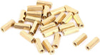 M4 x 16mm Female Threaded Brass Hex Standoff Pillar Spacer Nut 25pcs