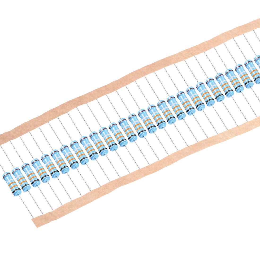 30Pcs 0.33 Ohm Resistor, 2W 1% Tolerance Metal Film Resistors, Lead, 5 Bands for DIY Electronic Projects and Experiments