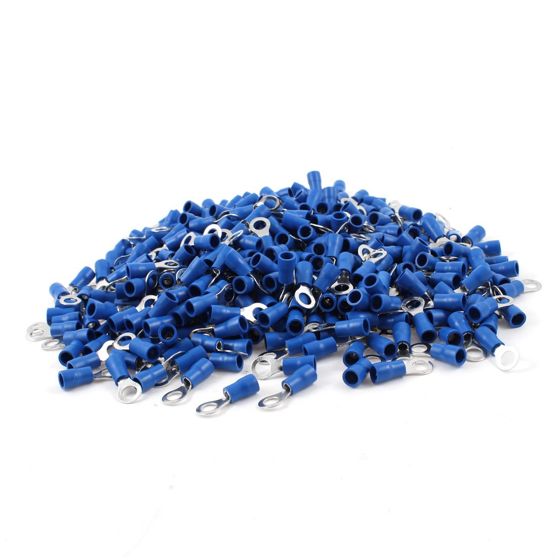 PVC Insulated Ring Terminal Cable Lug RVS2-5 for AWG 16-14 Wire, 10 Stud, 1000 Piece