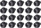 M6 x 12mm Carbon Steel Phillips Pan Head Machine Screws Bolts Combine with Spring Washer and Plain Washers 20pcs