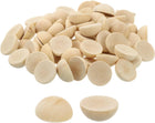 200Pcs Half Wood Beads, 15mm Unfinished Hemisphere Balls Round Natural Wooden Beads for DIY Crafting, Festival Ornaments