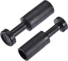 Push to Connect Fittings, Cap Style Pneumatic Blanking Plugs, Fit for 12mm Inner Dia. Air Hose Tube Pipe, Plastic, Black, Pack of 15