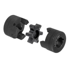 1" to 1" L075 Flexible 3-Piece L-Jaw Coupling Coupler Set & Buna-N NBR Rubber Spider for Log Splitter Hybrid Equipment