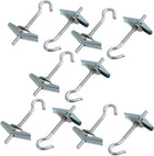 10Pcs M5x90mm Carbong Steel Toggle Anchor Eye Screw Hook Washer Nut Assortment