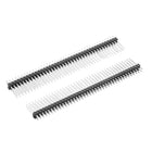 5Pcs 2.54mm Pitch 40-Pin 20mm Length Double Row Straight Connector Pin Header Strip for Prototype Shield