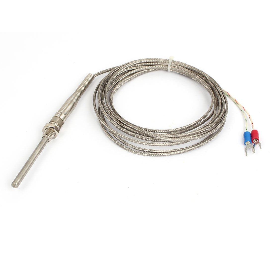 5cm Long Probe 0-800C Temperature K Type Sensor Thermocouple, 10'