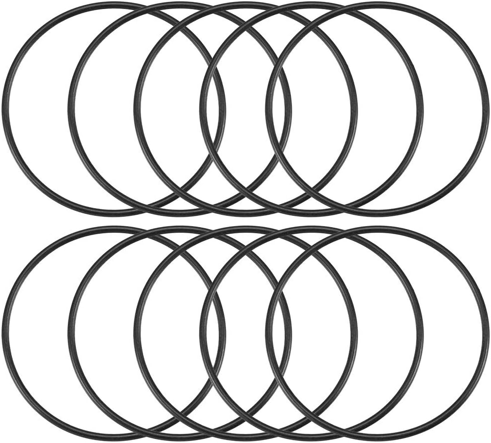 Nitrile Rubber O-Rings, 44mm OD 41mm ID 1.5mm Width, Metric Sealing Gasket, Pack of 10