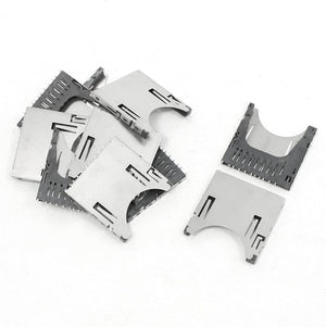 LinkMejor PCB Surface Mounting Flip Type SD Memory Card Sockets 10 Pcs