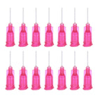 50 Pcs 25G Plastic Dispensing Needles, 1/2" PP Glue Needle Tube Blunt Luer Lock Tips with PP Flexible Needle for Liquid Glue Gun, Red