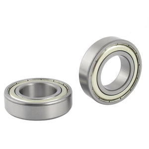 47mm x 25mm x 11mm Metal Shielded Deep Groove Ball Bearing 6005Z 2 Pcs