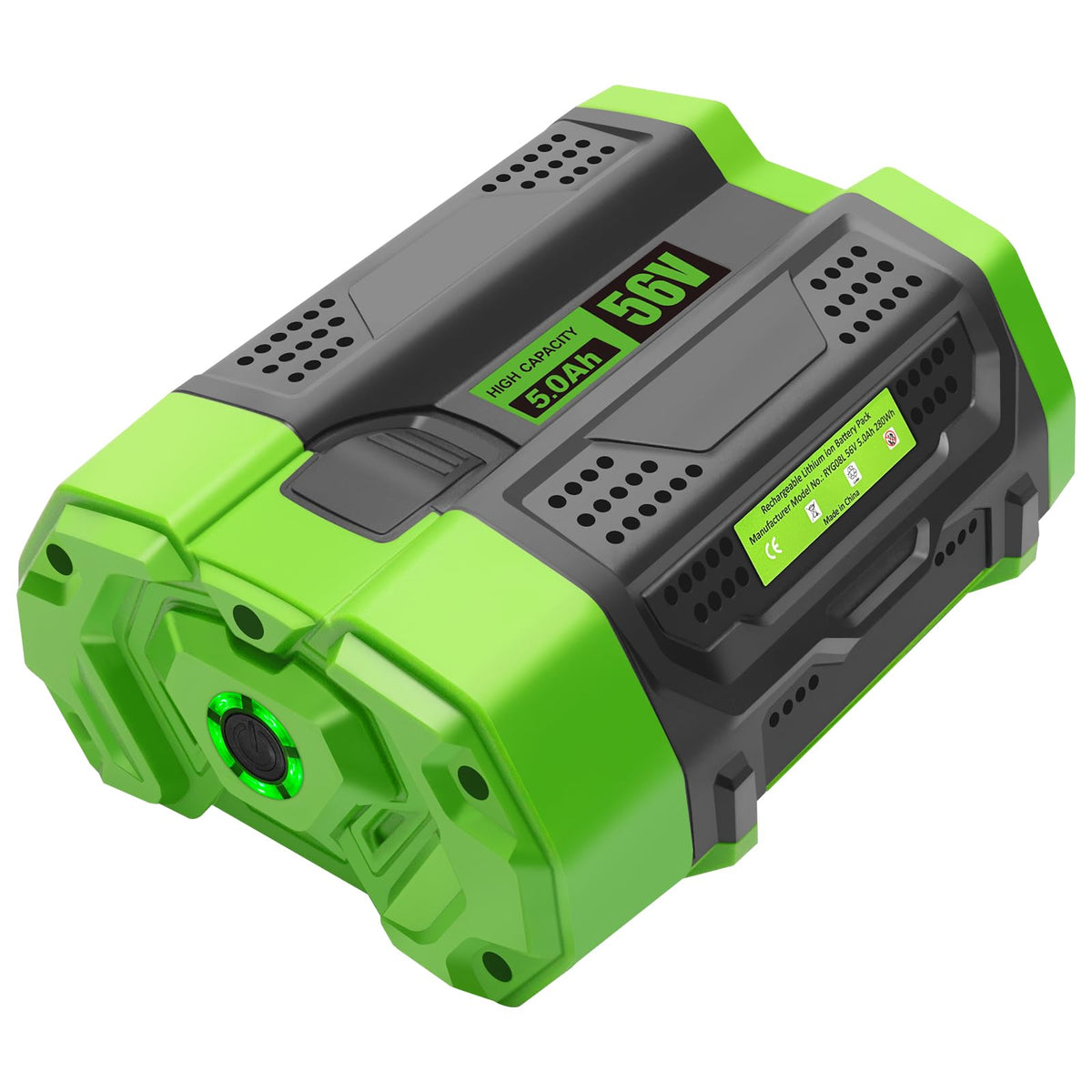LinkMejor 56V 5.0Ah ersättningsbatteri kompatibel med EGO Tools