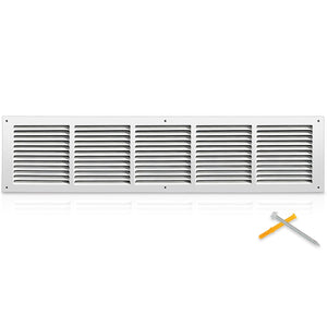 リンクマイオル 30x6 ステールルリターンエアグリル、HVACベントカバー、全長0.7cm