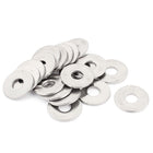 a15111200ux1748 20pcs M8 304 Stainless Steel Flat Plain Washer Spacer Silver Tone (Pack of 20)