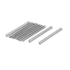Compression Spring,304 Stainless Steel,3mm OD,0.5mm Wire Size,35mm Free Length,Silver Tone,10Pcs