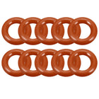 Silicone O-Ring, 10mm Outside Diameter, 5.2mm Inner Diameter, 2.4mm Width, VMQ Seal Rings Sealing Gasket Red, 10PCS