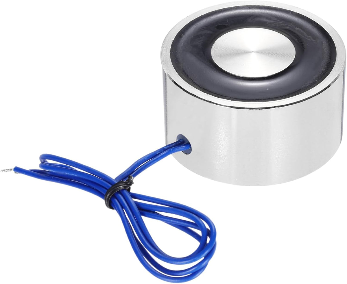 DC12V 60KG Lift Holding Electromagnet Sucking Disc Electric Lifting Magnet Solenoid