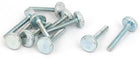 M3x20mm Knurled Head Flat Point Fully Threaded Thumb Screws Fastener 10pcs