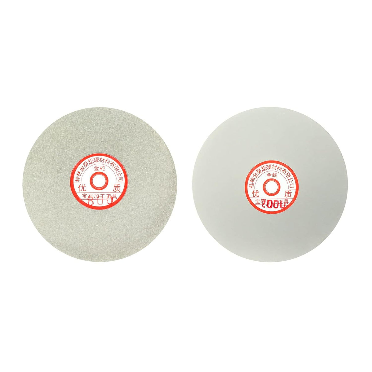 6-inch 800-Grit 2000-Grit Diamond Coated Flat Lap Wheel Grinding Sanding Polishing Disc 2pcs