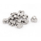 3mm 1/8 Inch Stainless Steel Wire Rope Cable Clamp Clips 12 Pcs