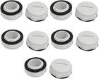 M18 Nylon Male Threaded Cable Gland Screw End Cap Cover 10pcs