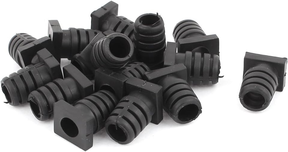 15 Pcs Rubber Strain Relief Cord Boot Guard Wire Cable Sleeve Hose 19mm x 7mm