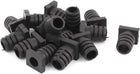 15 Pcs Rubber Strain Relief Cord Boot Guard Wire Cable Sleeve Hose 19mm x 7mm
