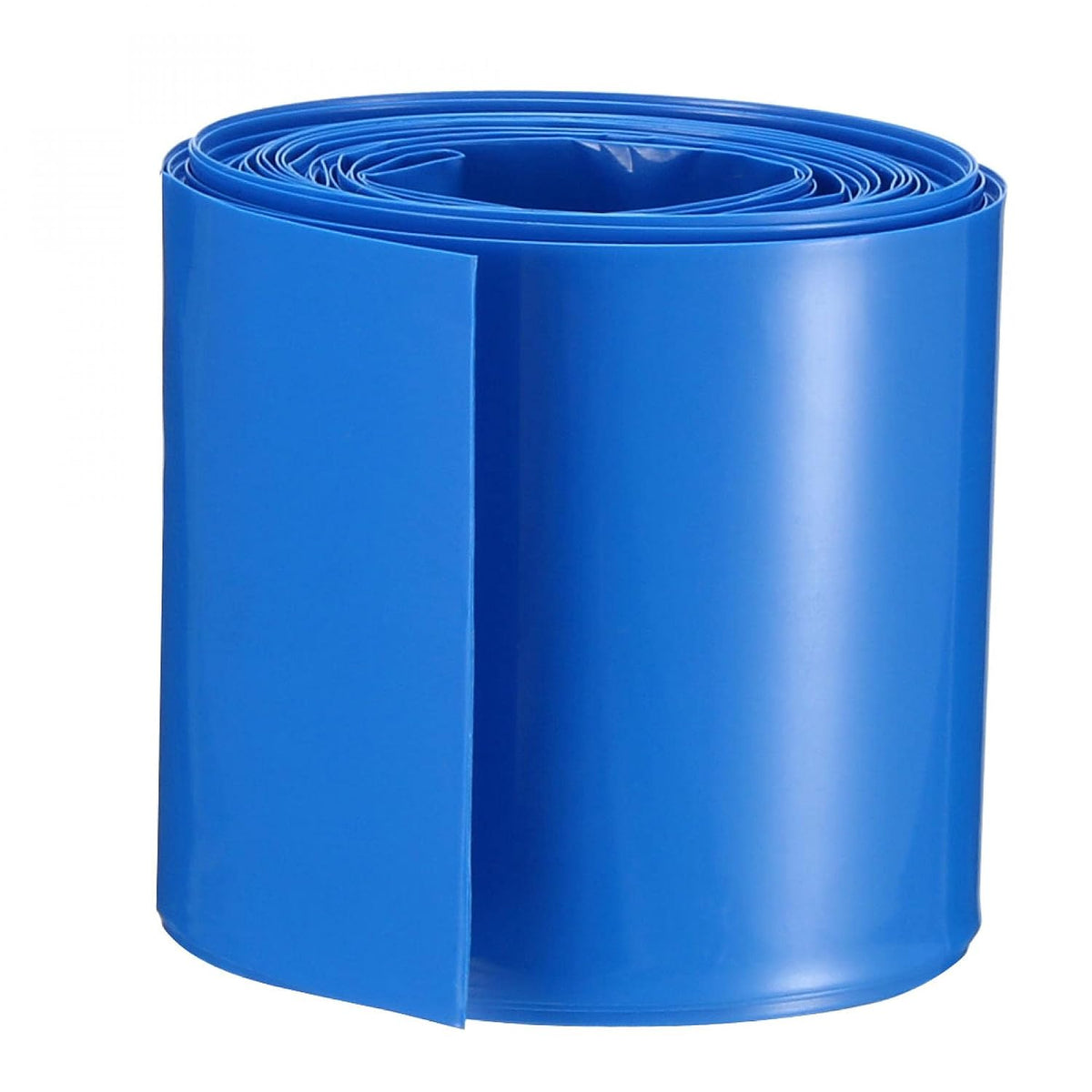 43mm Flat PVC Heat Shrink Tubing Battery Wrap 5m Length for 26650 Battery Blue