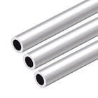 6063 Aluminum Round Tube, 300mm Length 18mm OD 12mm Inner Dia Seamless Aluminum Straight Tubing 3 Pcs