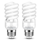 LinkMejor Źwiatłowody CFL E26 z podstawą T2, spiralna, 13W, kolor biały ciepły (pack 2 sztuki)