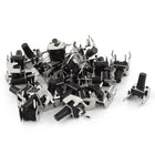 A15080400ux1018 PCB Mount 2Pin Right Angle Push Button Tactile Switch, 6 mm x 6 mm x 10 mm