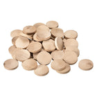 50Pcs Flat Head Wood Plugs, 1-3/8 Inch Wooden Button Screw Plug Wood Plugs Screw Hole Covers for Furniture Tables Chairs
