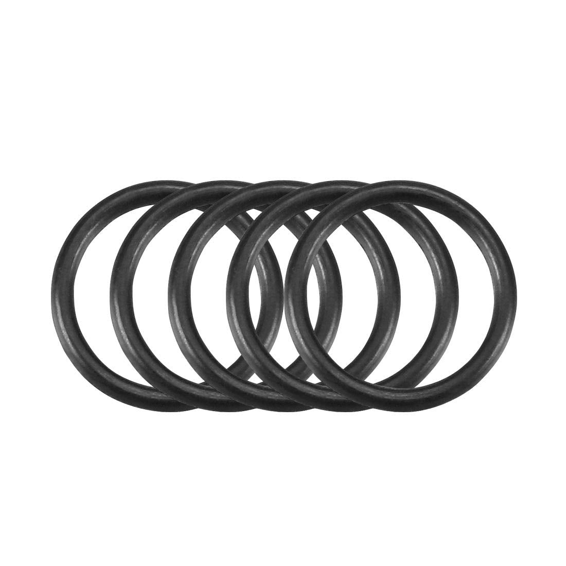 Nitrile Rubber O-Rings, 9.5mm OD 7.5mm ID 1mm Width, Metric Sealing Gasket, Pack of 50