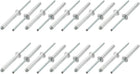 20 Pcs 5mm x 35mm Aluminum/Steel Open End Blind Rivets